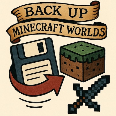 Backup Minecraft worlds